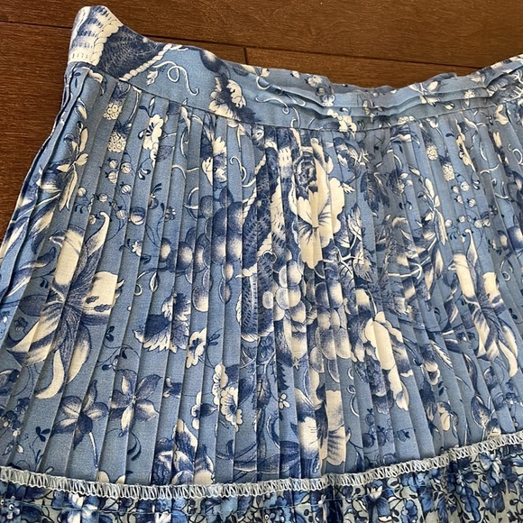 Vintage floral pleated skirt - Picture 3 of 6
